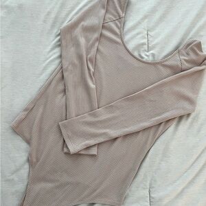 Banana Republic Ribbed Baby Pink Bodysuit
